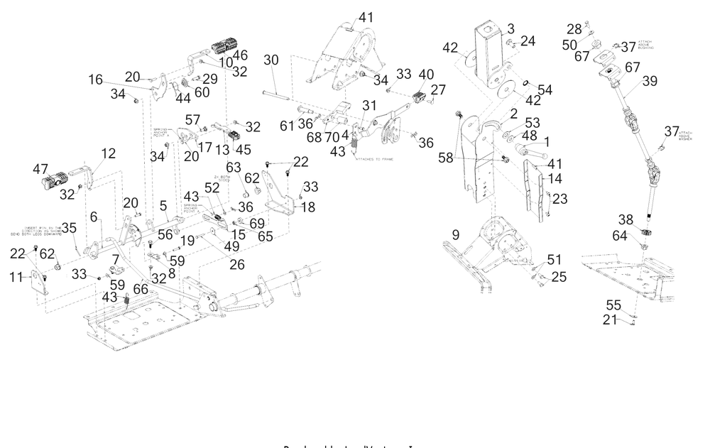 Controls Diagram and Parts List for Z-FORCESZ60KH (17BSDGHD010)(2018) Cub Cadet Lawn Tractor